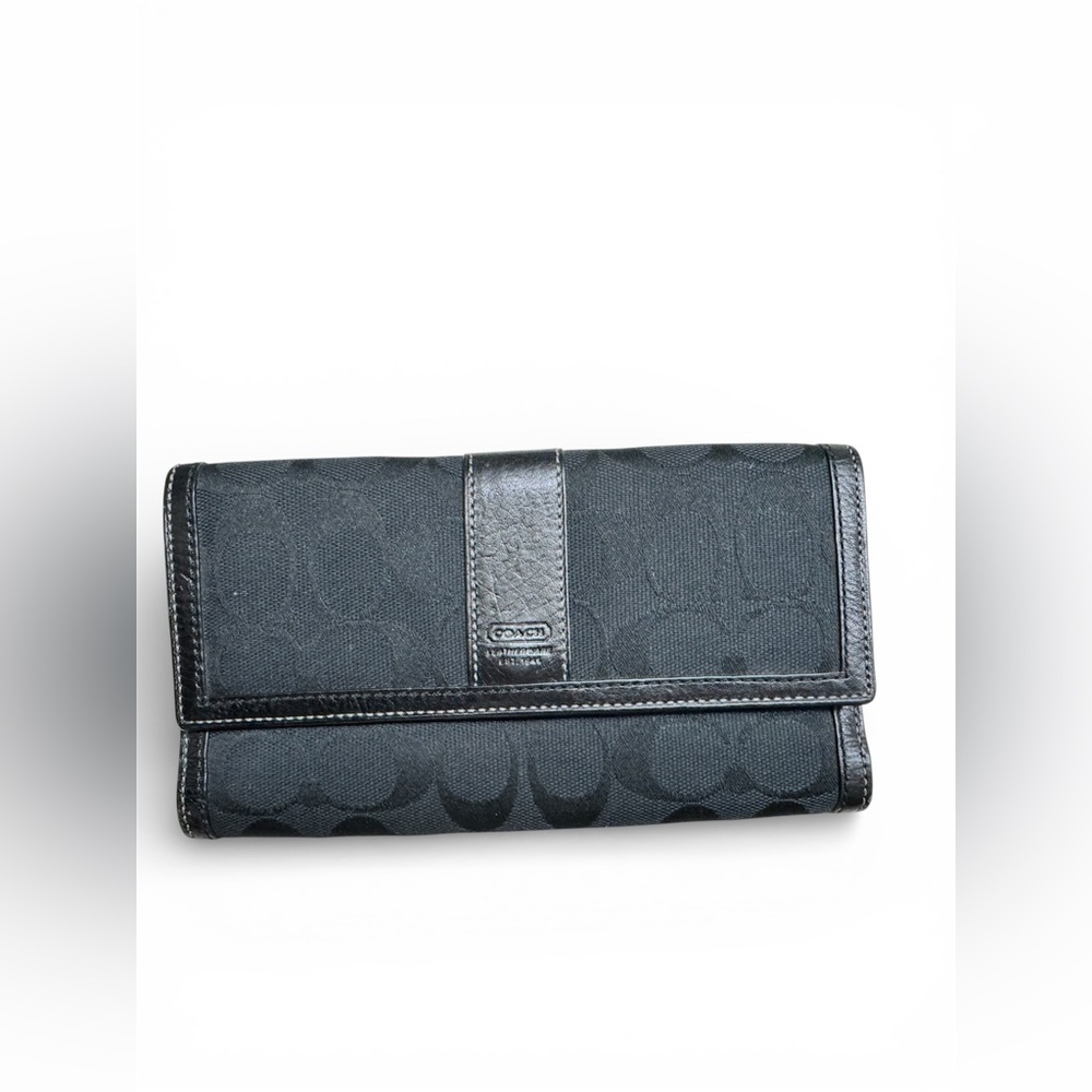 Coach Black Signature Wallet